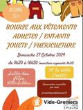 Bourse vêtements, puériculture, jouets