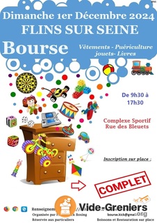 Bourse aux vêtements, puériculture, jouets et livres