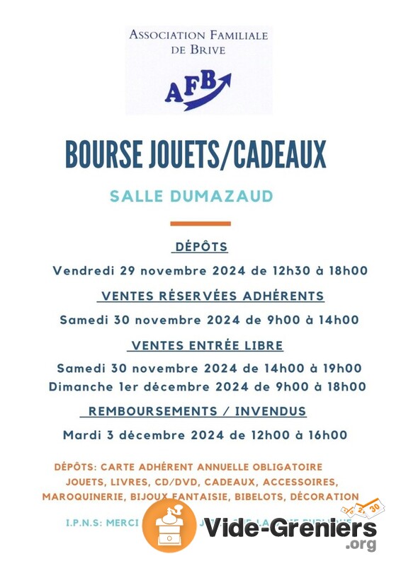 Bourses aux jouets-cadeaux