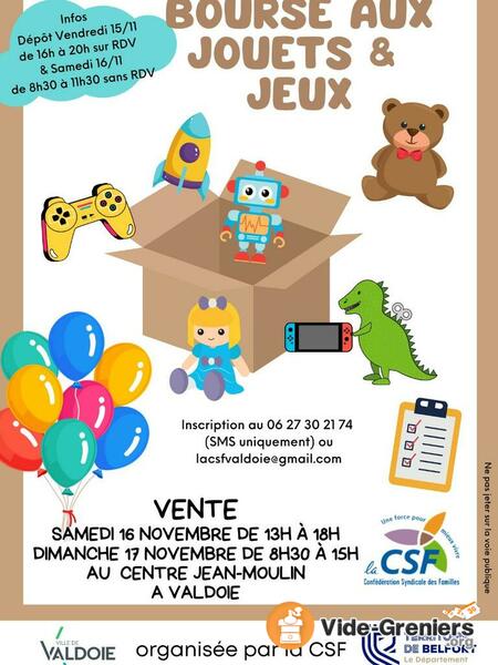 bourses aux jouets et jeux