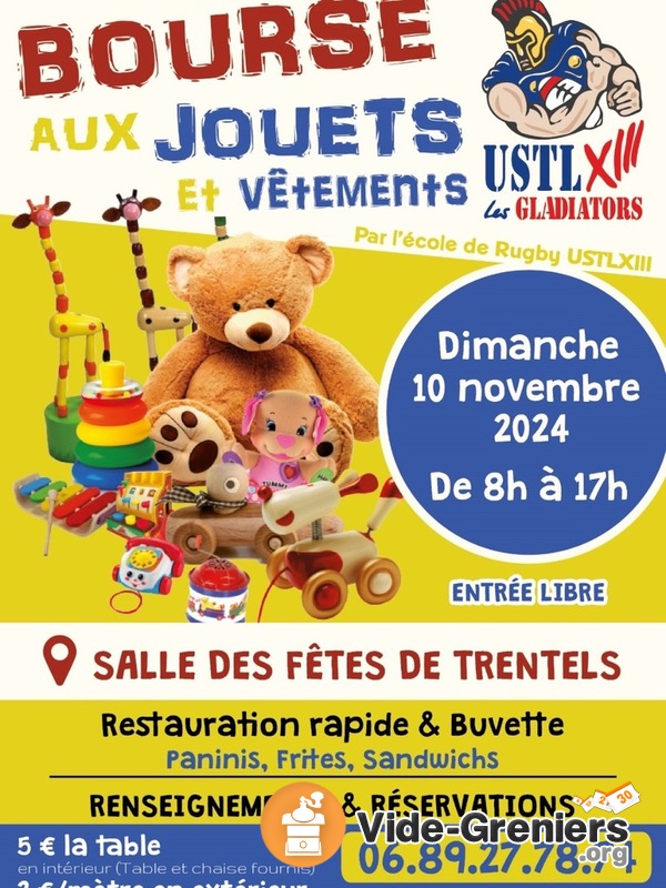 Bourses aux jouets et vêtements