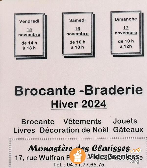 Braderie - Brocante des soeurs Clarisses