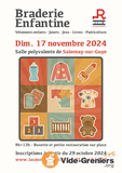 Photo BRADERIE ENFANTINE 17 Novembre 2024 9H00 à 13H00 à Salornay-sur-Guye