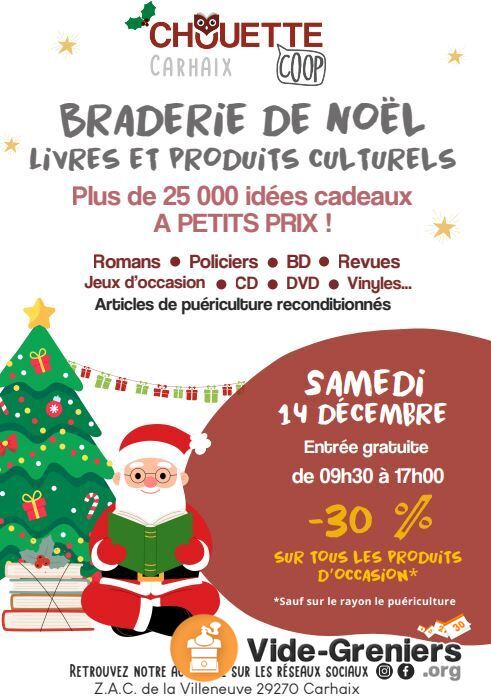 Braderie de livres et de produits culturels d'occasion