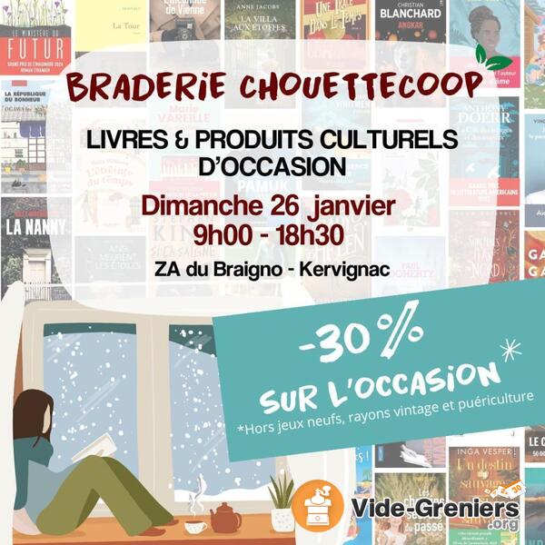 Braderie de livres et de produits culturels d'occasion