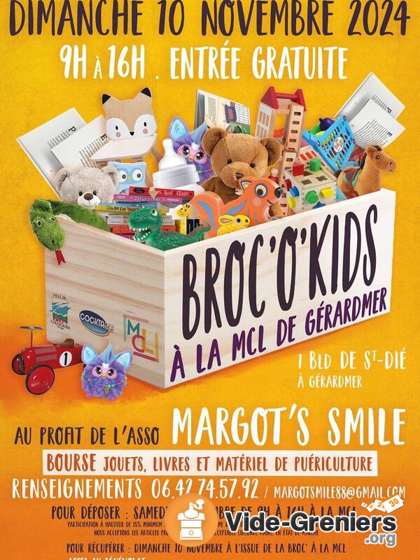 Broc'o kids. bourse jouets, livre, matériel de puériculture