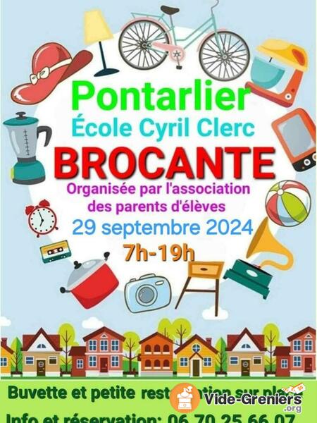 Brocante APE école Cyril Clerc Pontarlier