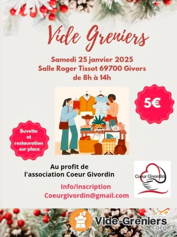 Brocante au profit de l association Coeur Givordin