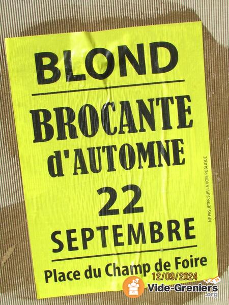 brocante d'Automne