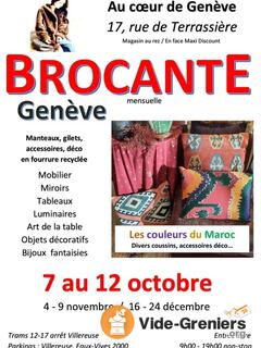 Brocante mensuelle au cœur de Genève-Terrassiere