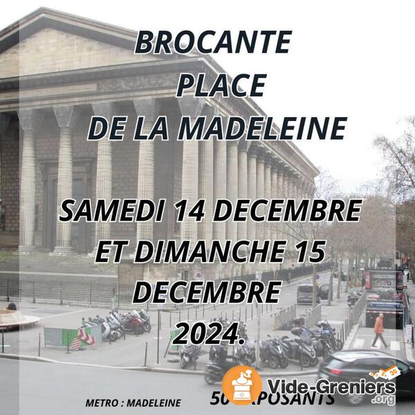 brocante professionnelles place de la Madelaine