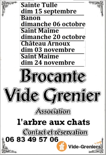 Brocante-vide greniers l'arbre aux chats