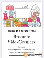 Photo de l'événement Brocante vide greniers rue des Pyrénées Paris 20e AUTORISÉ