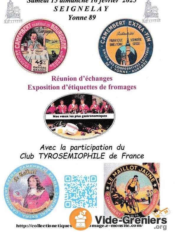 Exposition échange étiquettes de fromages