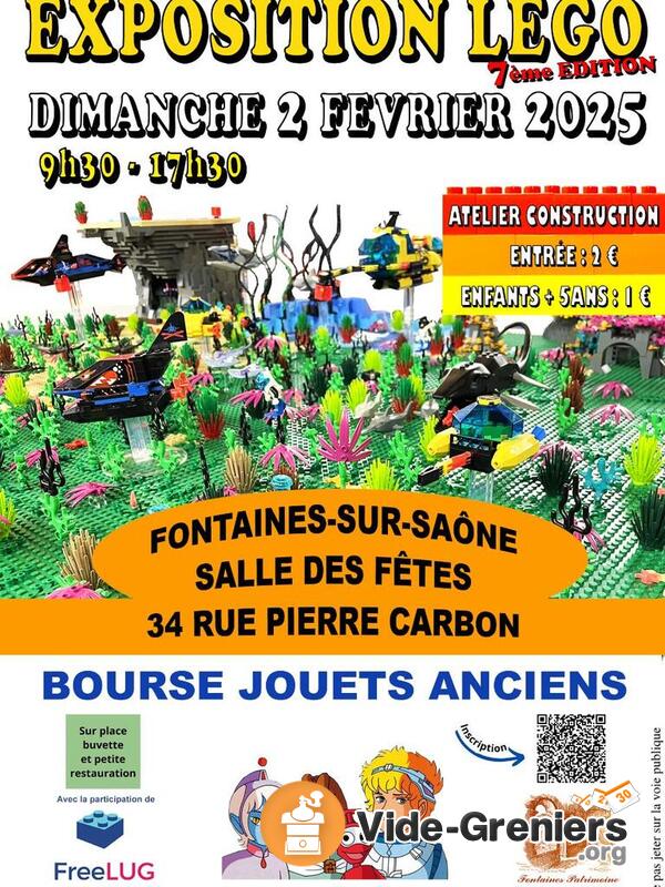 Exposition Lego et bourse jouets anciens