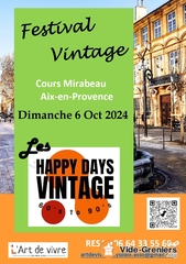 Photo de l'événement Festival Happy Days Vintage Années 60 à 90 Aix-en-Provence