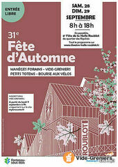 Fête d'Automne, vide-greniers, animations, manèges...