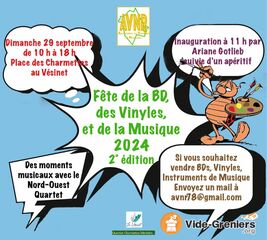 Photo de l'événement Fête de la BD, des Vinyles et des instruments de musique.