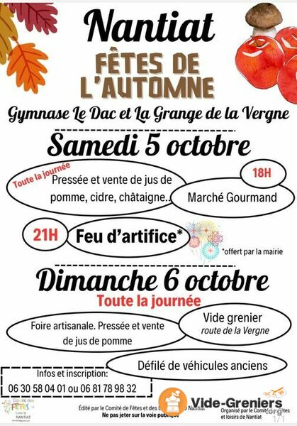 Foire d'automne et vide grenier