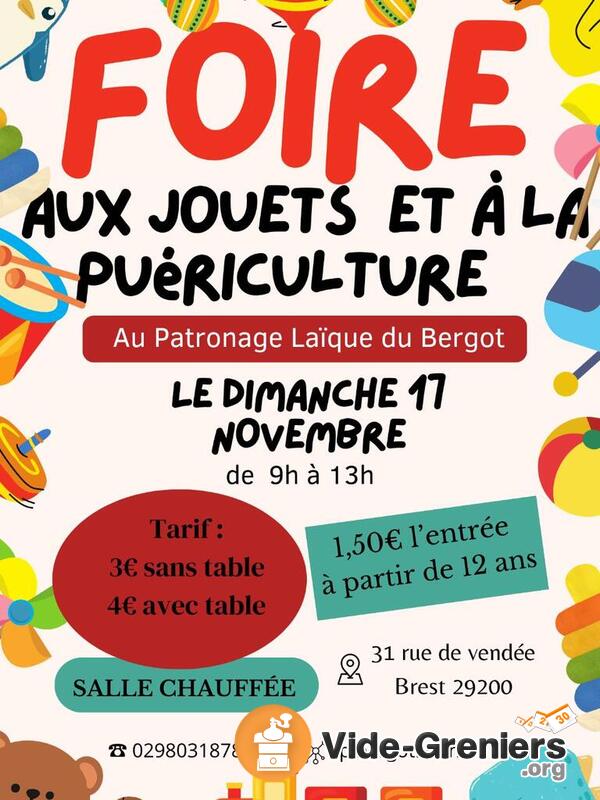 Foire aux jouets et à la puériculture du PL Bergot