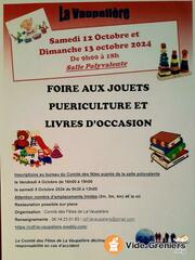 Foire aux Jouets, Puériculture et livres d'occasion