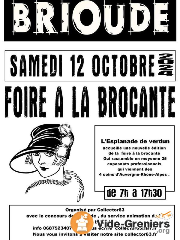 Foire a la brocante d'Automne Esplanade de Verdun