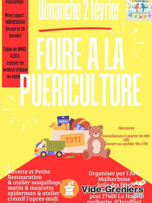 Foire à la puériculture APE Malherboise