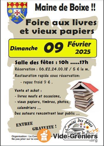 Foire aux livres et aux vieux papiers