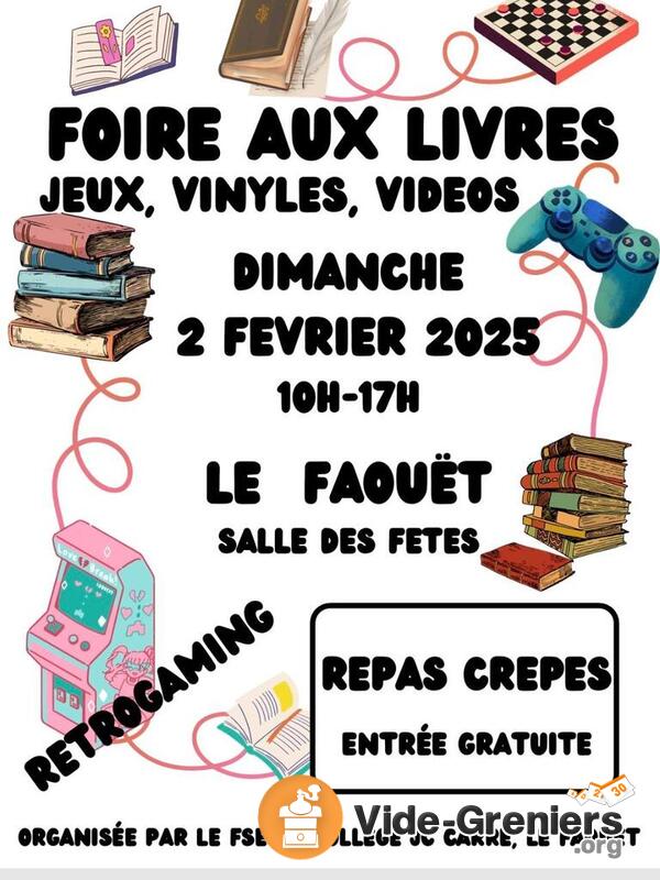 Foire aux livres, jeux, dvd, disques