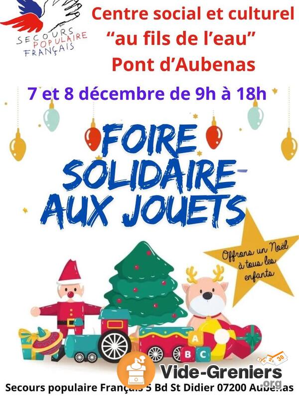 Foire solidaire aux jouets du Secours Populaire Aubenas