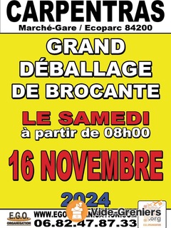 GRAND DEBALLAGE DE BROCANTE au marché gare écoparc