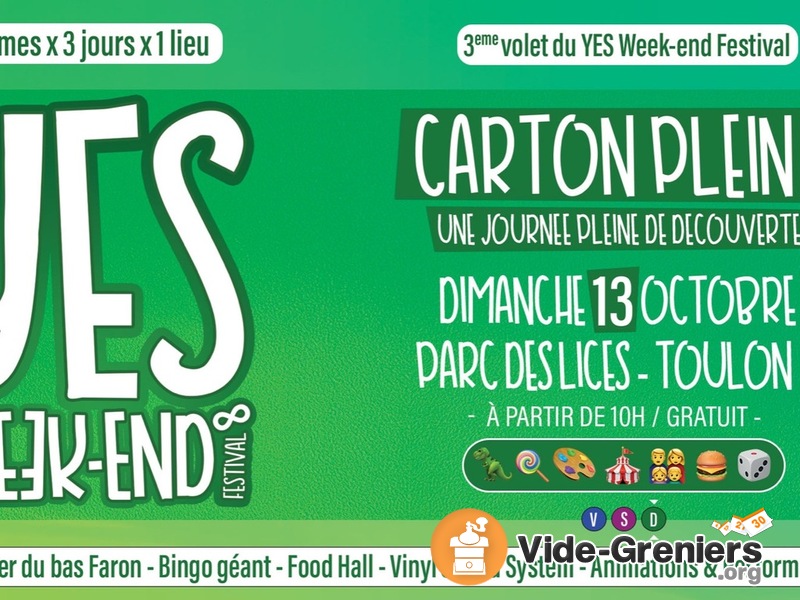 Grand vide grenier du bas Faron au Festival Yes weekend 8