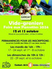 Photo de l'événement Grand vide grenier pour la Foire aux Pansettes 2024