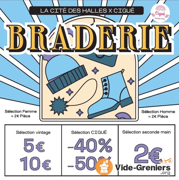 Grande Braderie de la friperie Ciguë vintage