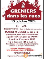 Greniers dans les rues