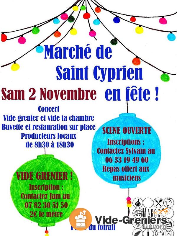 Marché de Saint Cyprien en fête