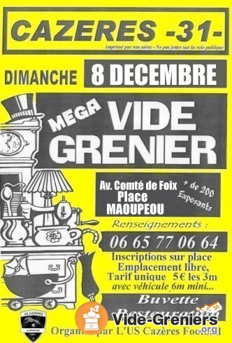 MEGA Vide Grenier (Plus de 200 Exposants attendus)