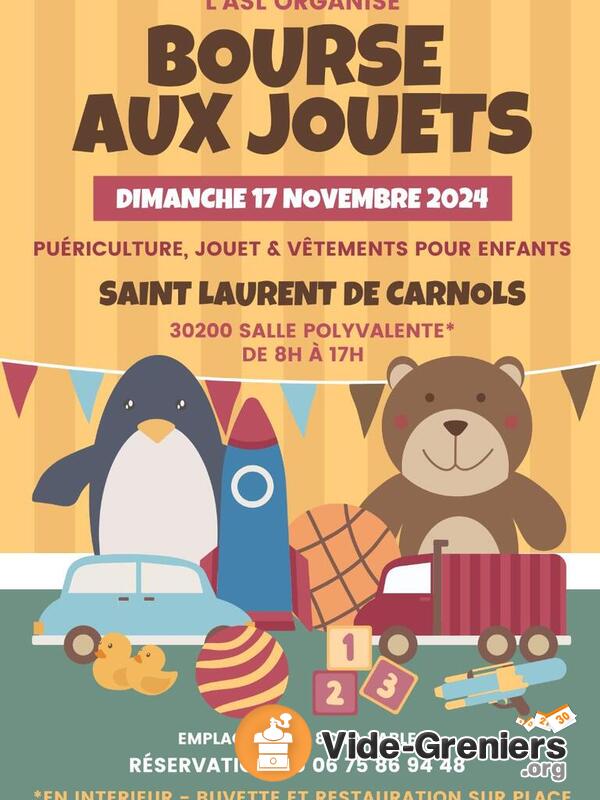 Première bourse aux Jouets de l'ASL