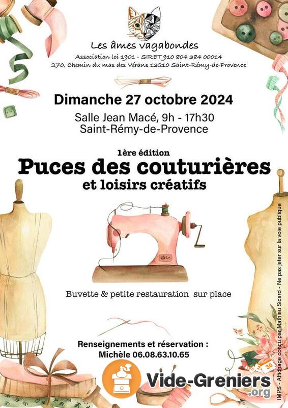 Puces des couturières et loisirs créatifs.