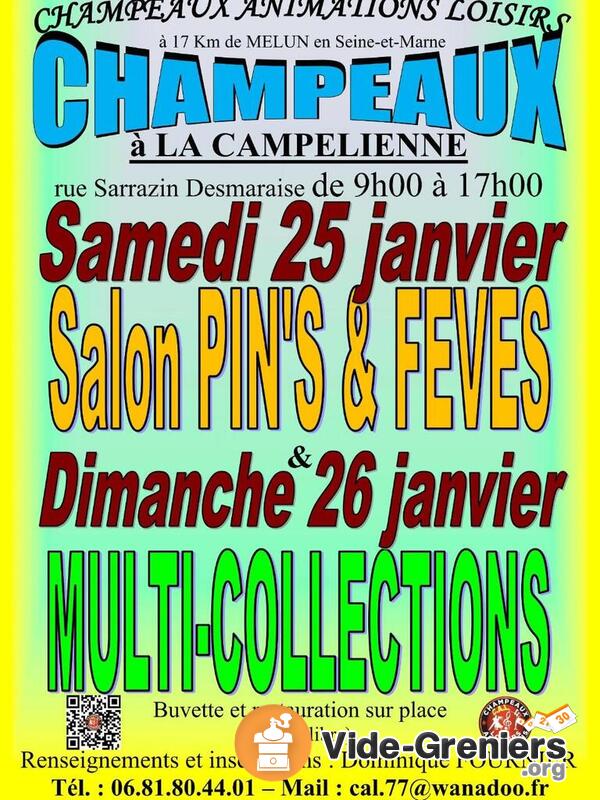 Salon du Pin’s et Fève du 25 janvier 2025 à CHAMPEAUX (77)