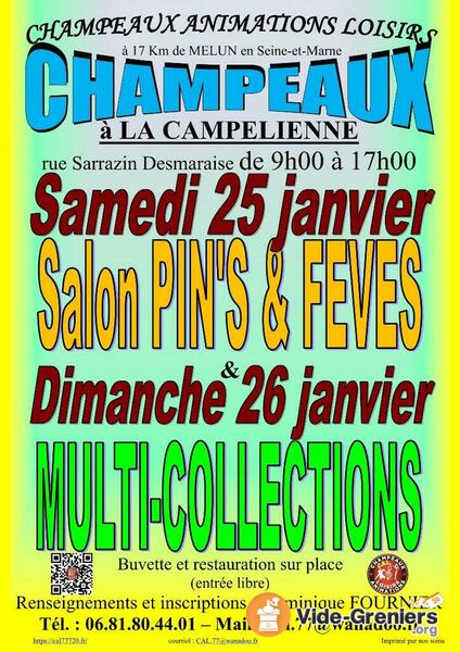Salon du Pin’s - Fève du 25 janvier 2024 à CHAMPEAUX (77)