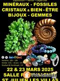 Salon Minéraux Fossiles Cristaux Bien-Être Bijoux et Gemme