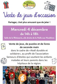 Photo de l'événement Vente de jeux d'occasion: jeux, livres, puzzles