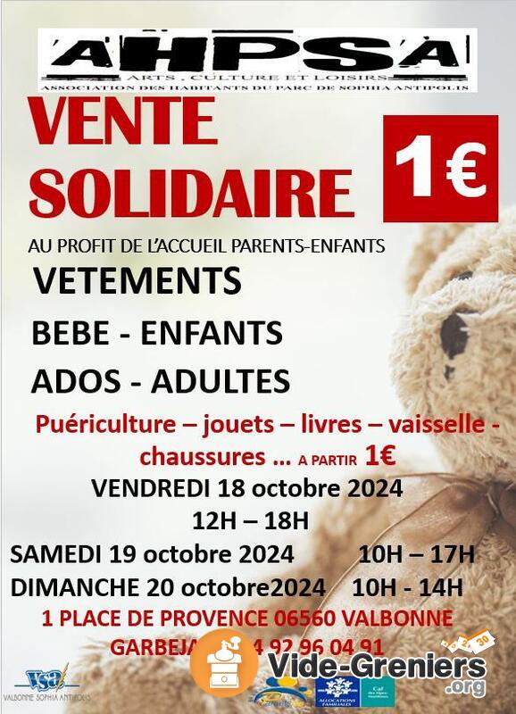 Vente solidaire