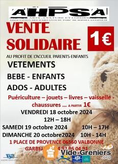 Photo de l'événement Vente solidaire