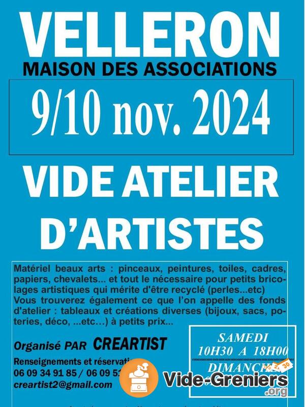 Vide atelier d'artistes