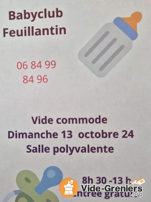 Vide commode du babyclub feuillantin