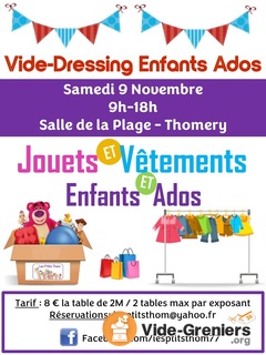 Vide Dressing des enfants et ados