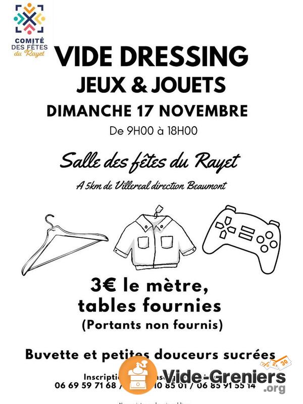 Vide dressing, jeux et jouets