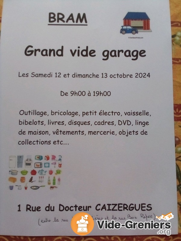 Vide garage